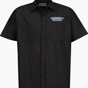 Black Men's Casual Button Down Shirt